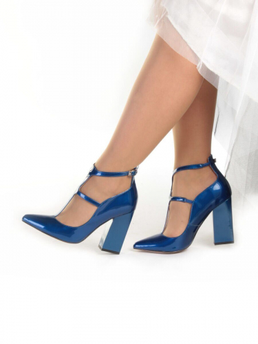 V-815 BLUE Туфли женские (натуральная кожа)