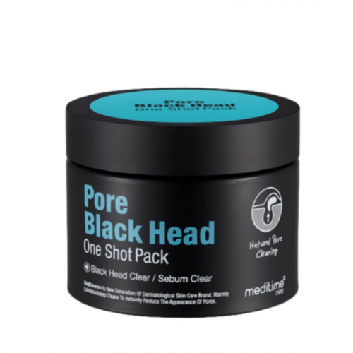 Meditime Pore Black Head One Shot Pack - Разогревающая глиняная маска от черных точек