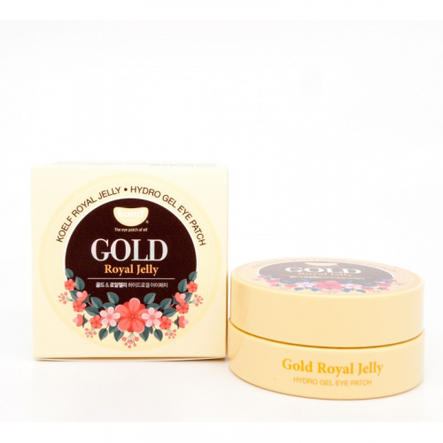 Koelf Gold Royal Jelly Hydro Gel Eye Patch - Гидрогелевые патчи для глаз с частичками золота и экстрактом мёда 60шт