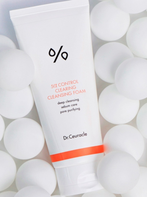 Dr. Ceuracle/ Себорегулирующая пенка для жирной кожи. 5a Control Clearing Cleansing Foam, 200 мл