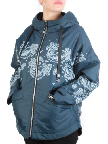 ZW-2312-C AQUAMARINE Куртка демисезонная женская BLACK LEOPARD (100 гр.синтепон) размер 48