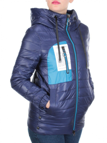 D001 DARK BLUE Куртка демисезонная женская (100 гр. синтепон) размер S - 42 российский