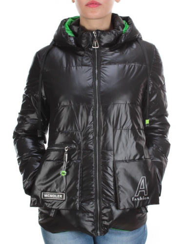 8266 BLACK Куртка демисезонная женская BAOFANI (100 гр. синтепон) размер 46