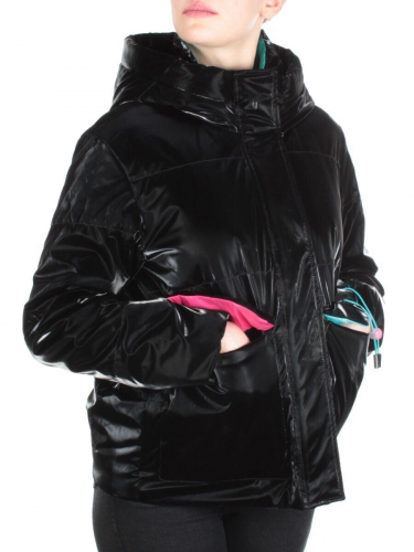 D003 BLACK Куртка демисезонная женская (100 гр. синтепон) размеры L (46 UK) - 52/54 российский