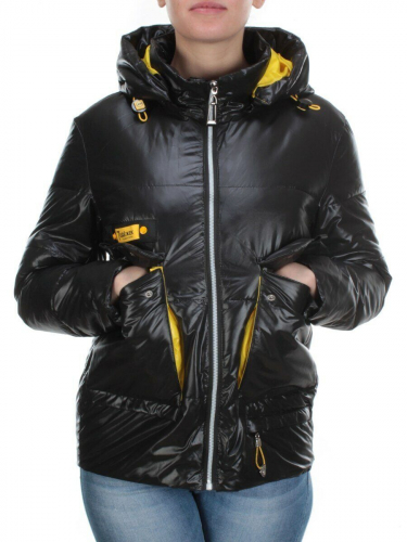 8267 BLACK Куртка демисезонная женская BAOFANI (100 гр. синтепон) размер 46/48 идет на 46российский