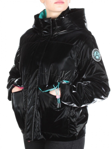 D003 BLACK Куртка демисезонная женская (100 гр. синтепон) размеры L (46 UK) - 52/54 российский