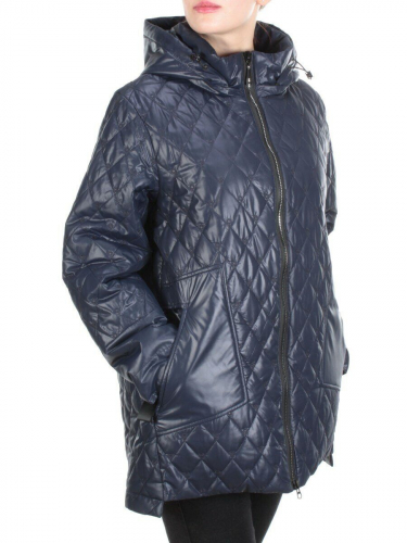 M816 DARK BLUE Куртка стеганая демисезонная женская (100 гр. синтепон) размер 50