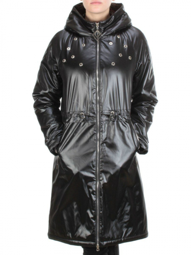 F03 BLACK Пальто демисезонное женское (100 гр. синтепон) размер 42