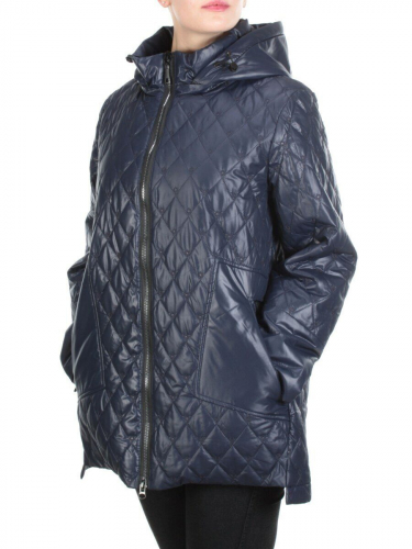 M816 DARK BLUE Куртка стеганая демисезонная женская (100 гр. синтепон) размер 50