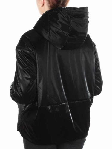 D004 BLACK Куртка демисезонная женская (100 гр. синтепон) размер M (44) - 50 российский