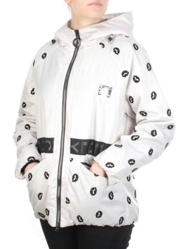 ZW-2166-C WHITE Куртка демисезонная женская BLACK LEOPARD (100 гр.синтепона) размер 48/50 российский