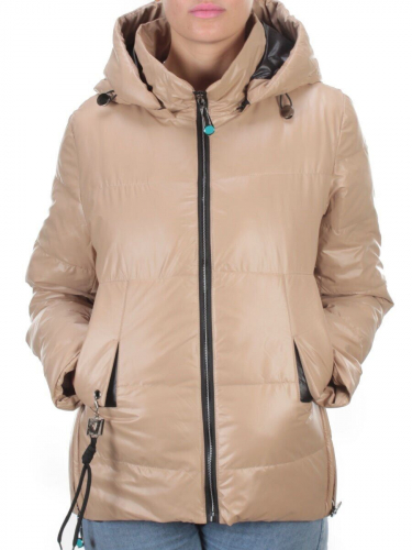8268 BEIGE Куртка демисезонная женская BAOFANI (100 гр. синтепон) размер 42
