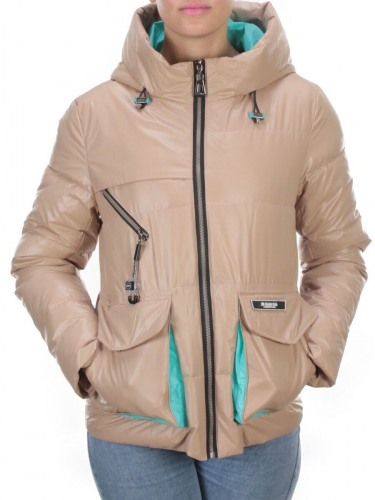 8265 BEIGE Куртка демисезонная женская BAOFANI (100 гр. синтепон) размер 46