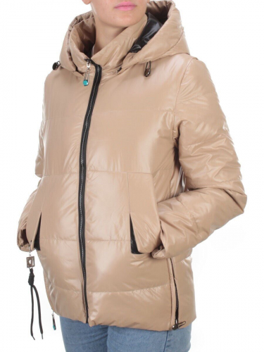 8268 BEIGE Куртка демисезонная женская BAOFANI (100 гр. синтепон) размер 42