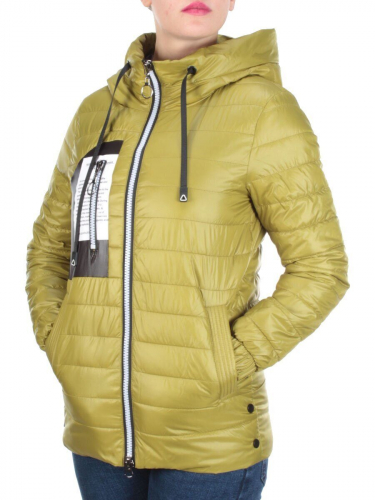 D001 MUSTARD Куртка демисезонная женская AIKESDFRS (100 % полиэстер) размер XL - 48 российский