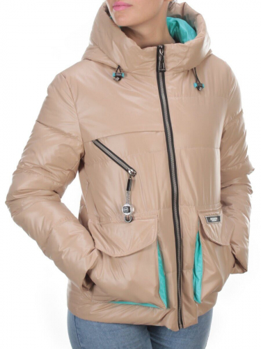8265 BEIGE Куртка демисезонная женская BAOFANI (100 гр. синтепон) размер 46