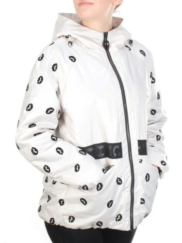 ZW-2166-C WHITE Куртка демисезонная женская BLACK LEOPARD (100 гр.синтепона) размер 48/50 российский