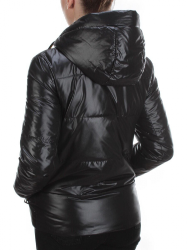 8260 BLACK Куртка демисезонная женская BAOFANI (100 гр. синтепон) размер 42
