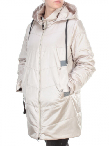 22-303 BEIGE Куртка демисезонная женская AKiDSEFRS (100 гр.синтепона) размер 50