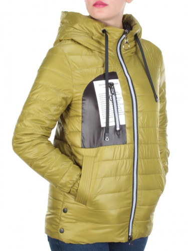 D001 MUSTARD Куртка демисезонная женская AIKESDFRS (100 % полиэстер) размер XL - 48 российский