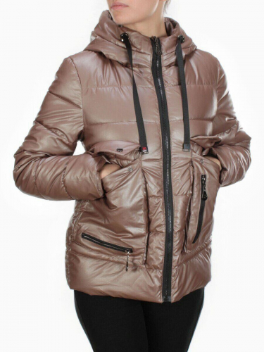 8063 BROWN Куртка демисезонная женская (130 гр. синтепон) размер L - 46 российский