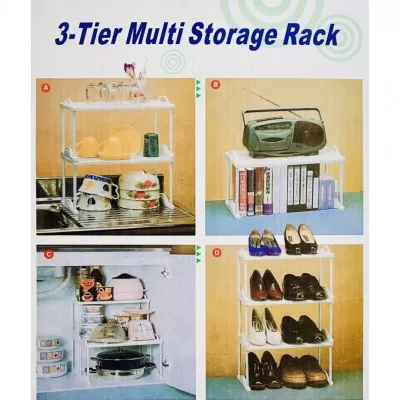 Этажерка с тремя полками 3-Tier Multi Storage Rack