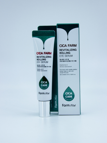 FARMSTAY - СЫВОРОТКА ДЛЯ ВЕК И ГЛАЗ CICA FARM REVITALIZING ROLLING EYE SERUM, 25 ML