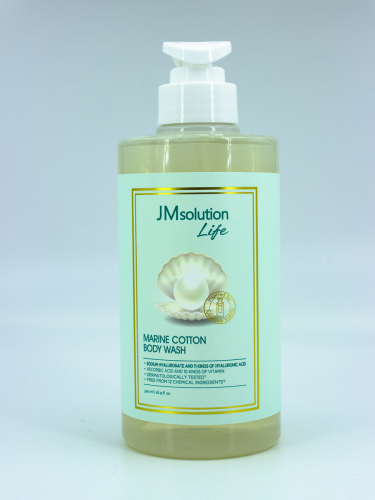 JMSOLUTION - ГЕЛЬ ДЛЯ ДУША С ЭКСТРАКТОМ МОРСКОГО ШЕЛКА LIFE MARINE COTTON BODY WASH, 500 МЛ