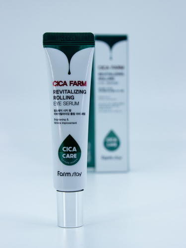 FARMSTAY - СЫВОРОТКА ДЛЯ ВЕК И ГЛАЗ CICA FARM REVITALIZING ROLLING EYE SERUM, 25 ML