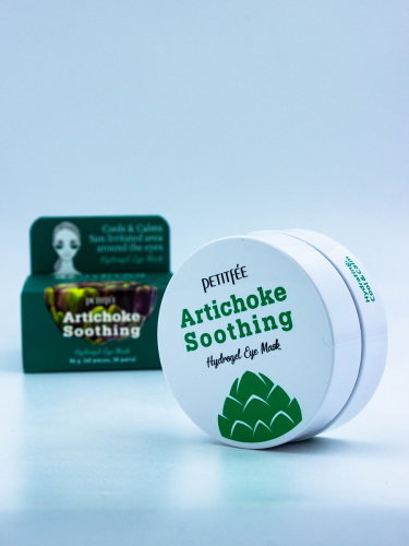 PETITFEE - ПАТЧИ ГИДРОГЕЛЕВЫЕ ДЛЯ ГЛАЗ С АРТИШОКОМ ARTICHOKE SOOTHING HYDROGEL EYE MASK, 60 ШТ.