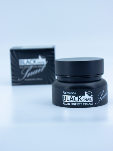 FARMSTAY - КРЕМ ДЛЯ ВЕК И ГЛАЗ С МУЦИНОМ ЧЕРНОЙ УЛИТКИ BLACK SNAIL ALL IN ONE EYE CREAM, 50 ML