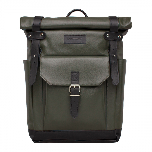 Кожаный рюкзак для ноутбука Eliot Green/Black