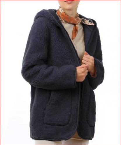 2200р. 2900р.Куртка с ворсовой шерстью ветровочного типа (без подкладки) женская шерстяная однотонного глубокого синего цвета