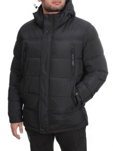 4013L BLACK Куртка мужская зимняя ROMADA (200 гр. холлофайбер) размер 52