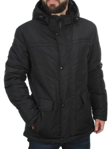 5175 BLACK Куртка мужская зимняя SEWOL (150 гр. холлофайбер) размер L - 48 российский