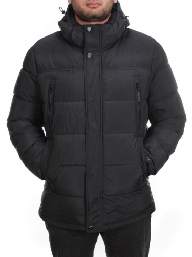 4013L BLACK Куртка мужская зимняя ROMADA (200 гр. холлофайбер) размер 52