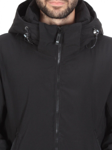 4019-L BLACK Куртка мужская зимняя ROMADA (200 гр. холлофайбер) размер 50