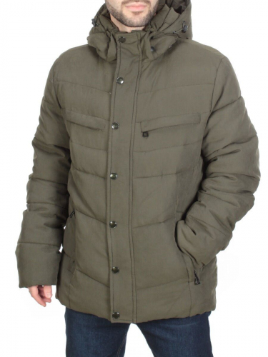 J8265 ARMY GREEN Куртка мужская зимняя NEW B BEK (150 гр. холлофайбер) размер M - 44/46 российский