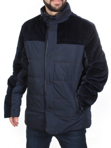 J8201B PURPLISH BLUE Куртка мужская зимняя NEW B BEK (150 гр. холлофайбер) размер 4XL - 56 идет на 52 российский