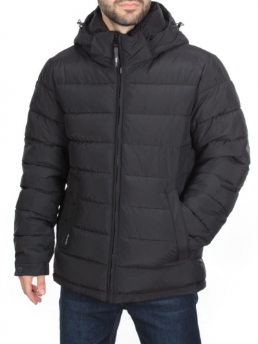 4016-L BLACK Куртка мужская зимняя ROMADA (200 гр. био-пух) размер 50