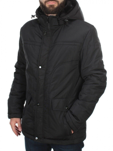 5175 BLACK Куртка мужская зимняя SEWOL (150 гр. холлофайбер) размер L - 48 российский