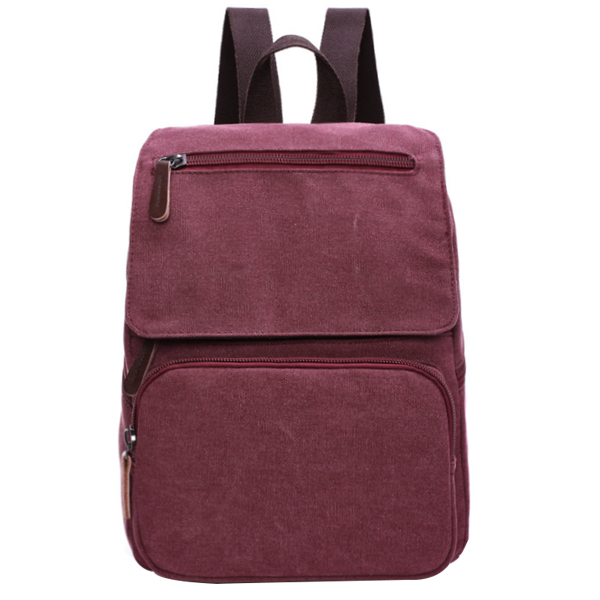 Borgo Antico. Рюкзак городской из брезента. 8821 red