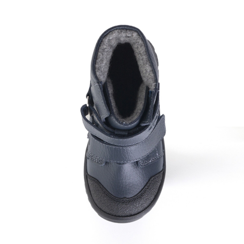 338-БП-02 (синий) Ботинки ТОТТА оптом, нат. кожа, байка, размеры 26-30