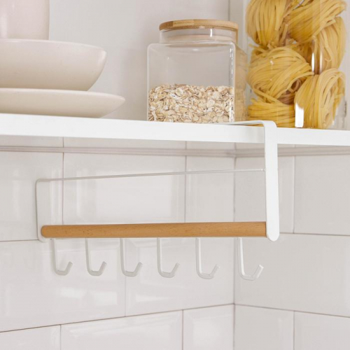 Держатель для кружек подвесной на 6 предметов Доляна, 30,5×15,5 см ...