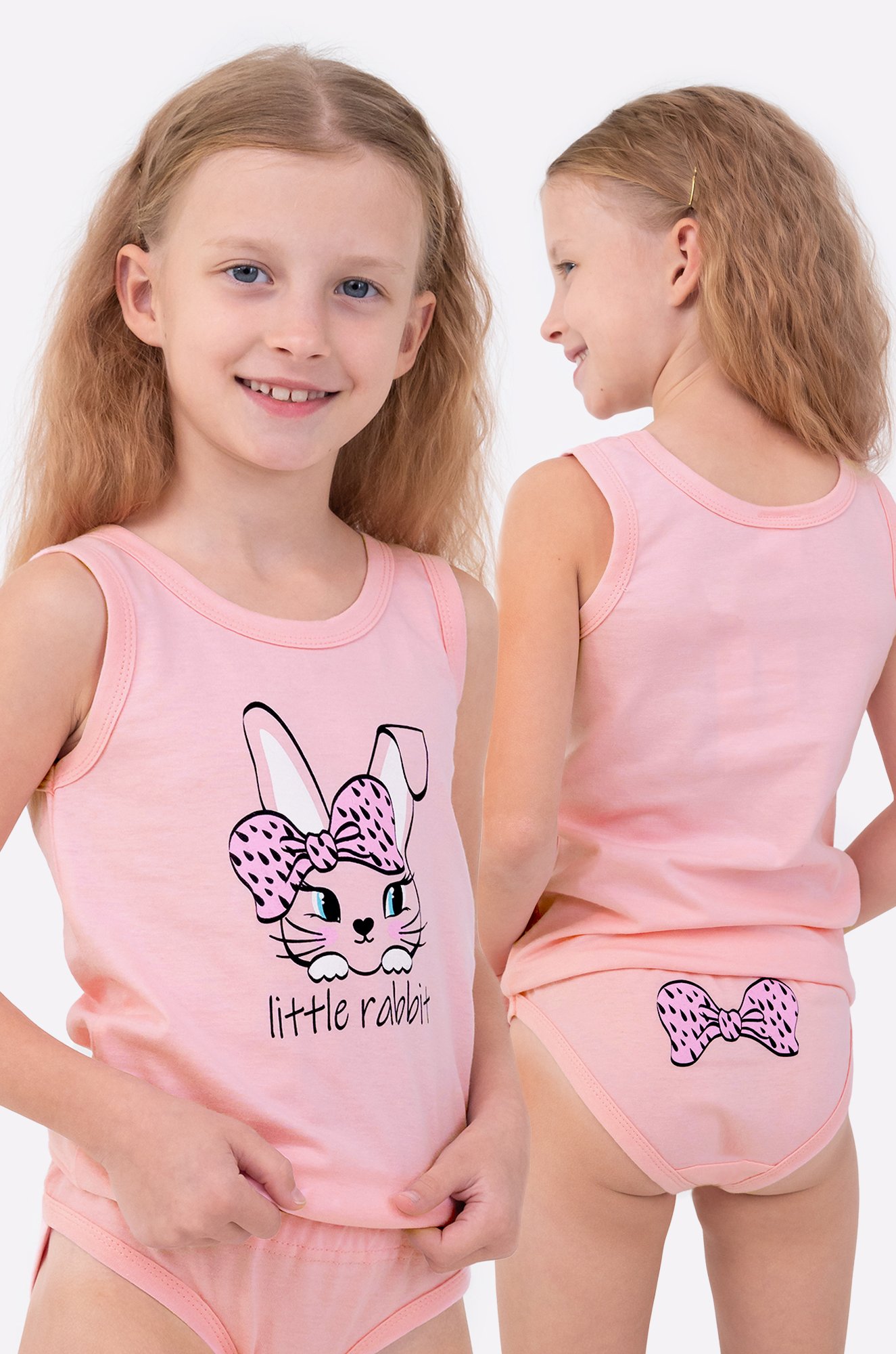 Комплект для девочки Happyfox. розовый.зайчик