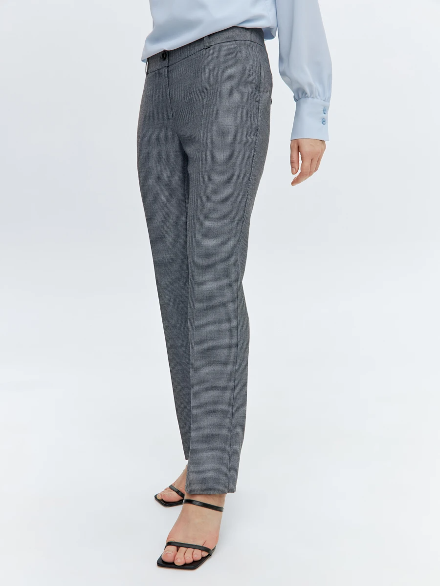 Прямые брюки со средней посадкой Синий 15.019.9254.129.1