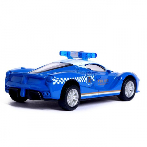 Машина металлическая «Полиция», инерционная, масштаб 1:43, цвет синий