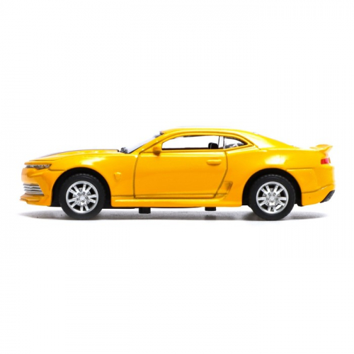 Машина металлическая «Гонка», инерционная, масштаб 1:43, цвет жёлтый