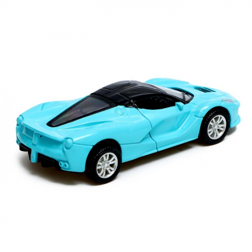 Машина металлическая «Суперкар», инерционная, масштаб 1:43, цвет голубой