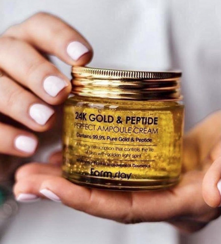 FarmStay/Крем для лица 24K Gold & Peptide Perfect Ampoule Cream 80 мл.